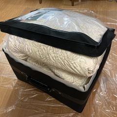 ※取引終了※ 中古美品✨【定価30万】約90%OFF　高級羽毛布団　ホワイトマザーグースダウン　シングルロング