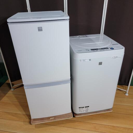 h211売約済み❌最新2020年製！SHARP 家電2点セット♪シャープ 冷蔵庫 洗濯機