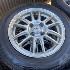 ✳️🌟✳️2020年製　ブリヂストンPlays サマータイヤ✳️🌟✳️ 軽自動車等‼️配送無料‼️165/70R14 DIOSアルミ※配送可能エリア有。