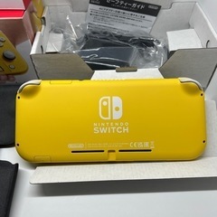 （未使用に近い）Nintendo Switch Lite イエロー　純正ケースセット