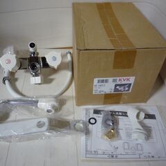 ☆KVK KF14EF2 台付2ハンドル洗髪シャワー13 逆止 洗面台用◇