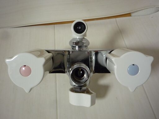 ☆KVK KF14EF2 台付2ハンドル洗髪シャワー13 逆止 洗面台用◇エコこま