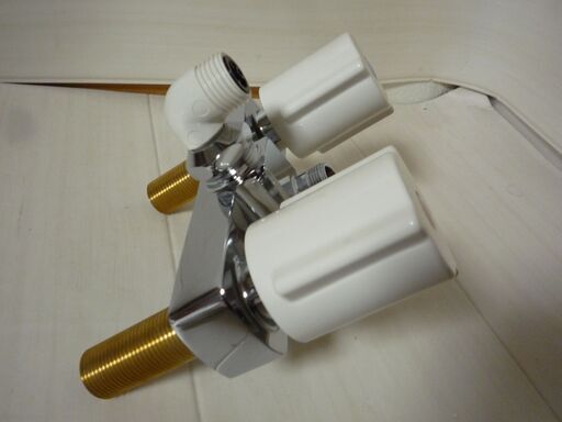 ☆KVK KF14EF2 台付2ハンドル洗髪シャワー13 逆止 洗面台用◇エコこま