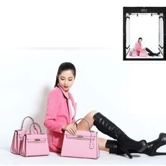 撮影ボックス200×120cm撮影スタジオ 480個LEDランプビーズ 3色背景付き