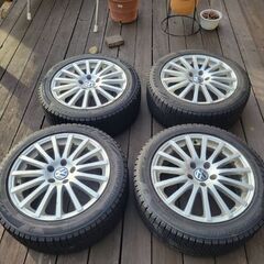 フォルクスワーゲン　純正ホイール＋ブリザック中古スタッドレスタイヤ4本