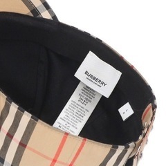 美品 バーバリーロンドン ベースボールキャップ イタリア製 帽子 チェック