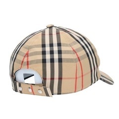 美品 バーバリーロンドン ベースボールキャップ イタリア製 帽子 チェック
