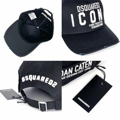 新品未使用 D SQUARED2 ICON キャップ 帽子 BLACK 黒