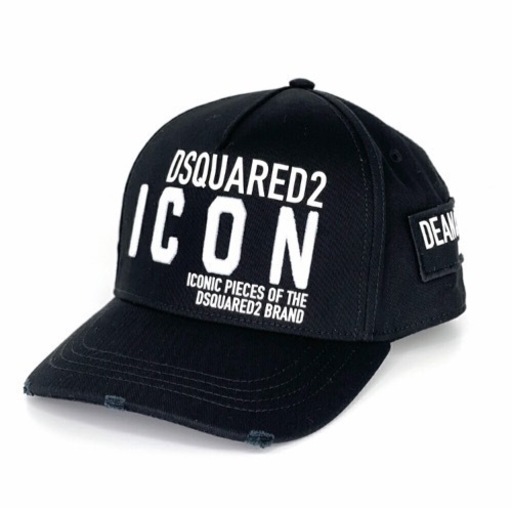 新品未使用 D SQUARED2 ICON キャップ 帽子 BLACK 黒