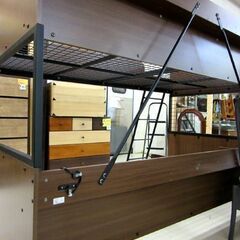 ニトリ 二段ベッド デニッシュ ブラウン 2段 はしご 電源有り 幅：約201.5cm 寝具 家具 ベット 札幌市 厚別区