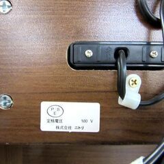 ニトリ 二段ベッド デニッシュ ブラウン 2段 はしご 電源有り 幅：約201.5cm 寝具 家具 ベット 札幌市 厚別区