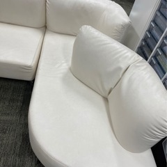 本日値下げ！！！白のL字型ソファ