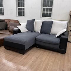 2人掛けカウチソファ クッションソファ ニトリ Sタイプキングダム3KD 幅204cm 定価・106,791円💳自社配送時🌟代引き可💳※現金、クレジット、スマホ決済対応※