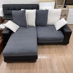 2人掛けカウチソファ クッションソファ ニトリ Sタイプキングダム3KD 幅204cm 定価・106,791円💳自社配送時🌟代引き可💳※現金、クレジット、スマホ決済対応※