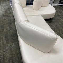 本日値下げ！！！白のL字型ソファ