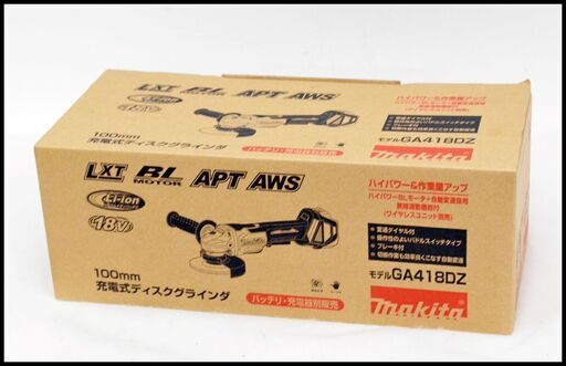 未使用 マキタ GA418DZ 18V 100mm 充電式ディスクグラインダ 本体のみ