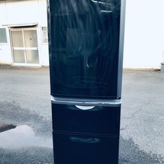 1380番 三菱✨ノンフロン冷凍冷蔵庫✨MR-C37SL-B‼️