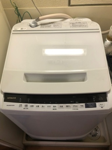 2019年製 日立 BW-V70E W 全自動洗濯機 (洗濯7.0kg)