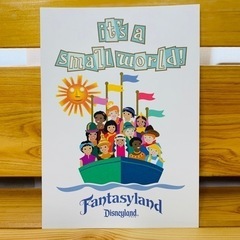 東京ディズニーランド　イッツ・ア・スモールワールド　ポスター風イ...