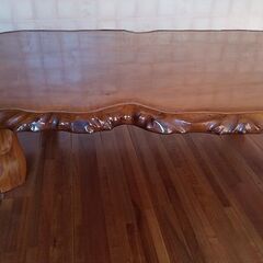 #最高級座卓、#天然無垢１枚板。