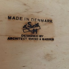 （格安美品）北欧 デンマーク製　Svend Aage Madsen（スヴェンド アジ マドセン）デザイン　両袖デスク　アンティーク 家具