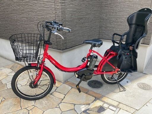 美品バッテリーほぼ新品！8.7AhYAMAHA　ヤマハ　パスバビー　 電動自転車　子供乗せ　3人乗り　20インチ 　114⑧