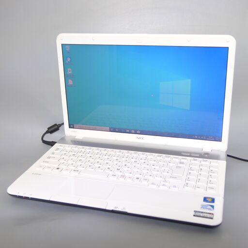 高速SSD ホワイト ノートパソコン 15.6型 NEC PC-LS150FS6W 中古良品 Pentium 4GB DVDマルチ 無線 Wi-Fi Win10 Office 即使用可能
