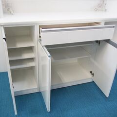 【良品】食器棚 カップボード 幅1500 奥行510 高さ2010mm (IA41)