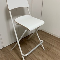 IKEA 椅子　折りたたみ　白