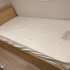 ニトリ　シングルベッドの画像