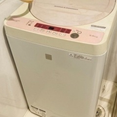 SHARP 洗濯機　ピンク　ES-G5E5  2018年製