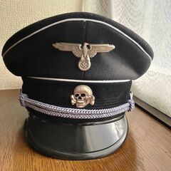 【ネット決済・配送可】ナチスドイツ軍　SS親衛隊　将校帽子　