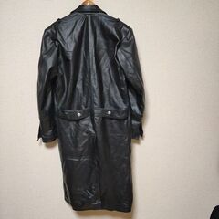 【最終処分価格】メンズ ヴィンテージ ドイツ軍クラシック WW2 オフィサー ミリタリー ユニフォーム レザー トレンチコート ジャケット