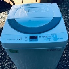 ①1070番 SHARP✨全自動電気洗濯機✨ES-GE55N-S‼️