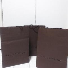 ルイヴィトン LOUIS VUITTON 紙袋 ショップ袋 3枚セット