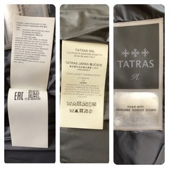 お値下げしました！　新品　タトラス tatras ダウンジャケットダウンコート 