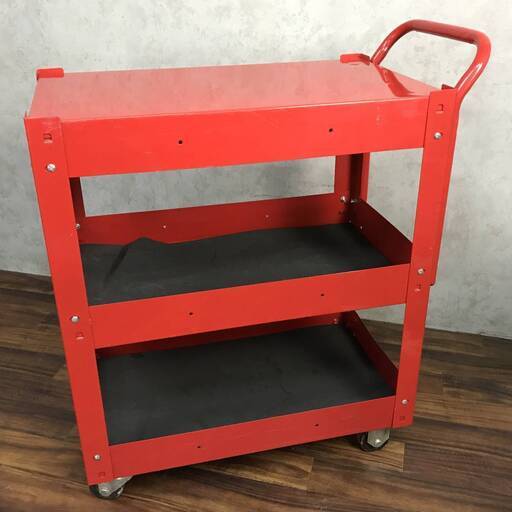 ⭕⭕⭕PH7/25　ツールカート ツールボックス キャビネット 三段 3段 工具箱 ワーキングカート 赤 レッド ワゴン 引き出し⭕⭕⭕