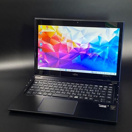 タッチパネル Corei5 新品SSD office 富士通 13.3インチ ブラック×ブルー ノートパソコン【PayPay使えます】