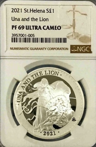 銀貨 2021年 ウナとライオン １オンス シルバー NGC PF69 ULTRA CAMEO