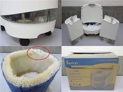 楽天市場】【正規品・保証付】KAZ 気化式加湿器 大容量 広さ42畳まで対応 1時間当たり1.500mlの大加湿能力 12Lの大容量で長時間の連続運転可能  大広間 事務所 気化式加湿器 花粉対策 KCM-6013A【 加湿器 業務用加湿器 フィルター 気化式加湿 】 : ワザあり買い物大事典