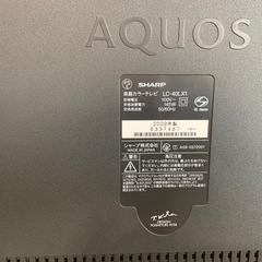 SHARP液晶カラーテレビ　2009年　LC-40LX1 40V型
