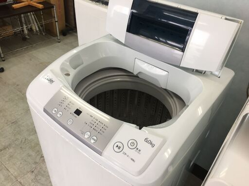 洗濯機の分解クリーニング行っています！配送設置込み！ハイアール6.0K洗濯機　2017年製　分解クリーニング済み！！
