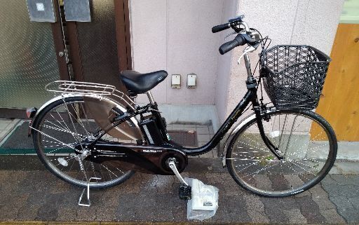 Panasonic [ViVi EX]26吋 電動アシスト自転車 6.6Ahバッテリー+充電器+スペアキー2本付き(ブラック)