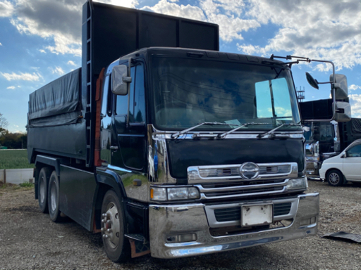 陸送無料 売り切り 日野 大型ダンプ 7速 V8エンジン 330馬力 メッキパーツ多い エンジン ミッション調子良い ゆり 川間のその他の中古車 ジモティー