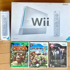 Wii本体　ソフト3本セット