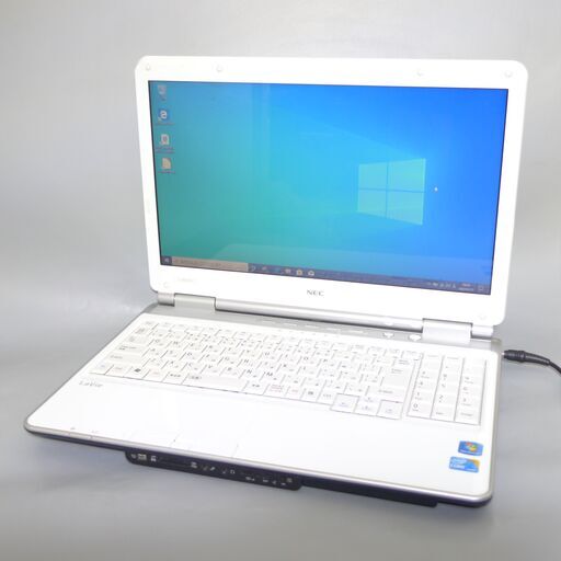 大容量HDD-750G 中古美品 ノートパソコン 15.6型ワイド NEC PC-LL350WJ1KS ホワイト Core i3 4GB DVDRW 無線 Wi-Fi Windows10 Office