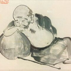 ★「嘉生写」の水墨画・壺中天地三千界・・・世俗を忘れる仙人の境地★