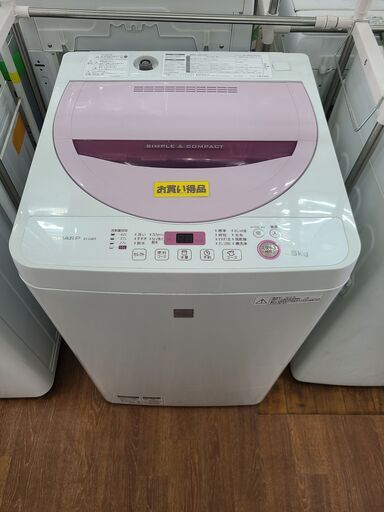 処分価格‼　☆新生活応援☆　●69●　シャープ　洗濯機　ES-G4E3-KP　2016年製　4.5㎏　【リサイクルショップどりーむ天保山店】