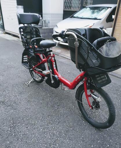 値下げしました！　電動アシスト自転車　ブリジストン　アンジェリーノ　20型　赤　バッテリー8.1ah 充電器付