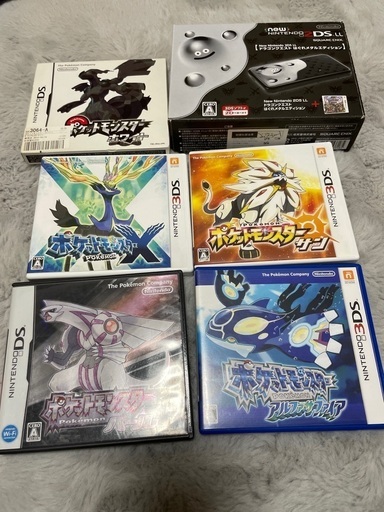 ニンテンドー2DS LLドラクエ本体　ポケモンソフト5本